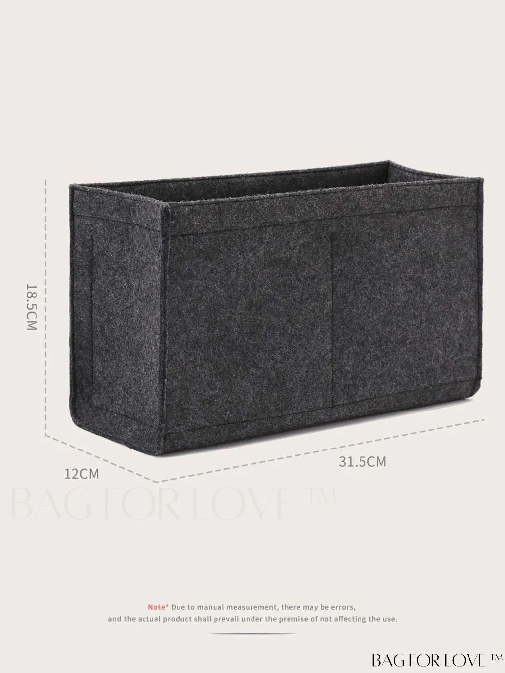 BagForLove - Exclusive Medium Book Tote Bag Organizer - Optimal Inner Divider for Effortless Organization
