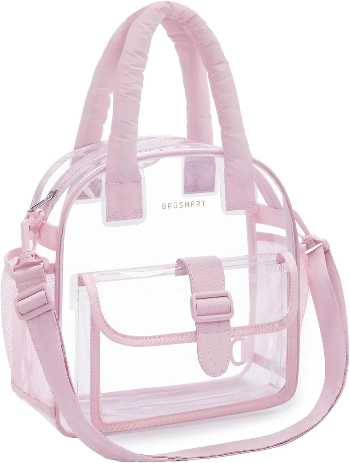 BAGSMART Clear Bag for Stadium Events 12 x 6 x12, Clear Crossbody Bag Tote Bag for Women for Travel, Festival