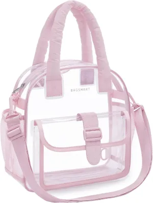 BAGSMART Clear Bag for Stadium Events 12 x 6 x12, Clear Crossbody Bag Tote Bag for Women for Travel, Festival