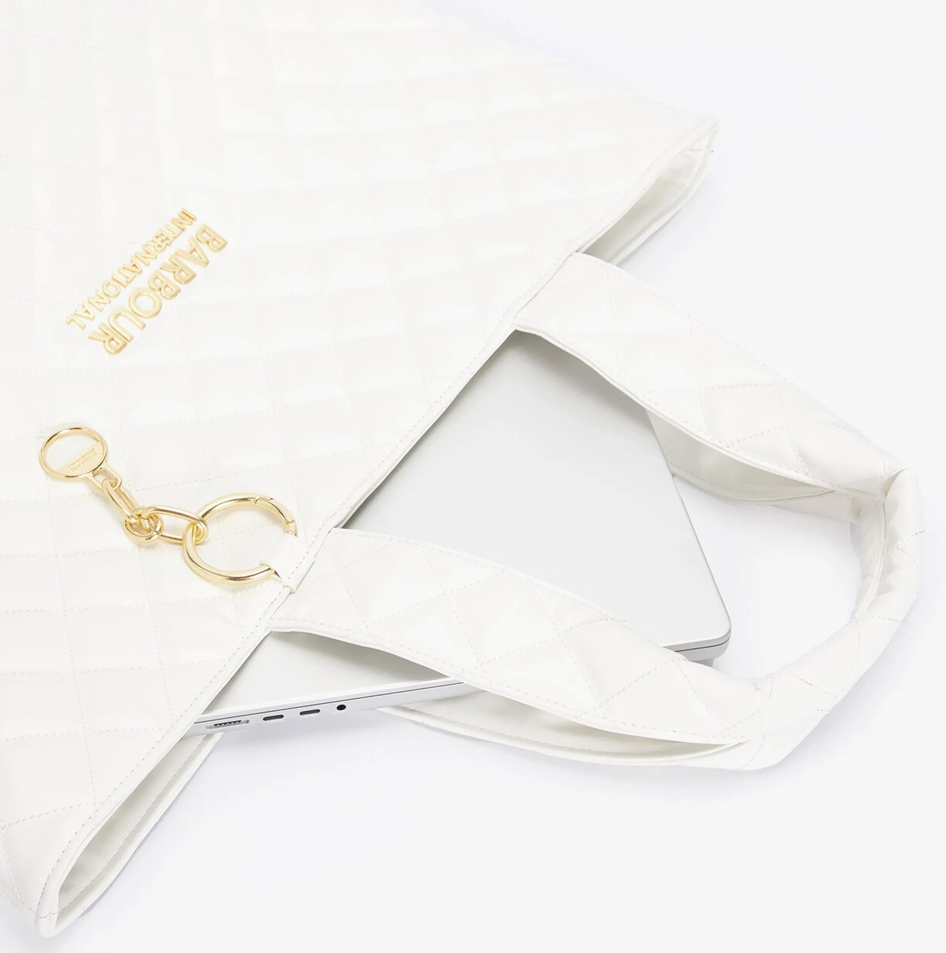 Barbour BATTERSEA Womens Tote Bag White