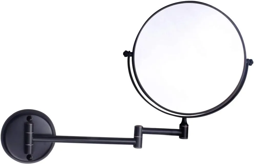 Bathroom Makeup Mirrors Wall Mounted Magnifying Sturdy Double Sided Adjustable Cosmetic Shaving Vanity Extendable Swivel (Size : 7X)