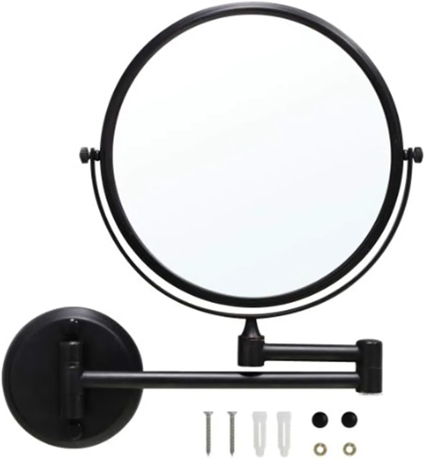 Bathroom Makeup Mirrors Wall Mounted Magnifying Sturdy Double Sided Adjustable Cosmetic Shaving Vanity Extendable Swivel (Size : 7X)