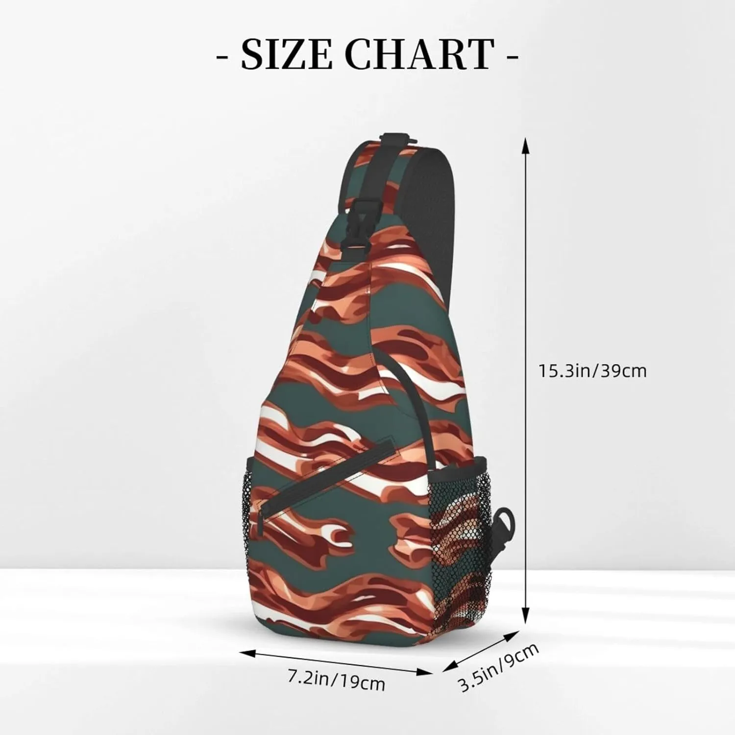 Beach Sunrise And Backlit Palm Tree Crossbody Bag Chest Shoulder Bag Small Casual Backpack Suitable For Women Men Hiking