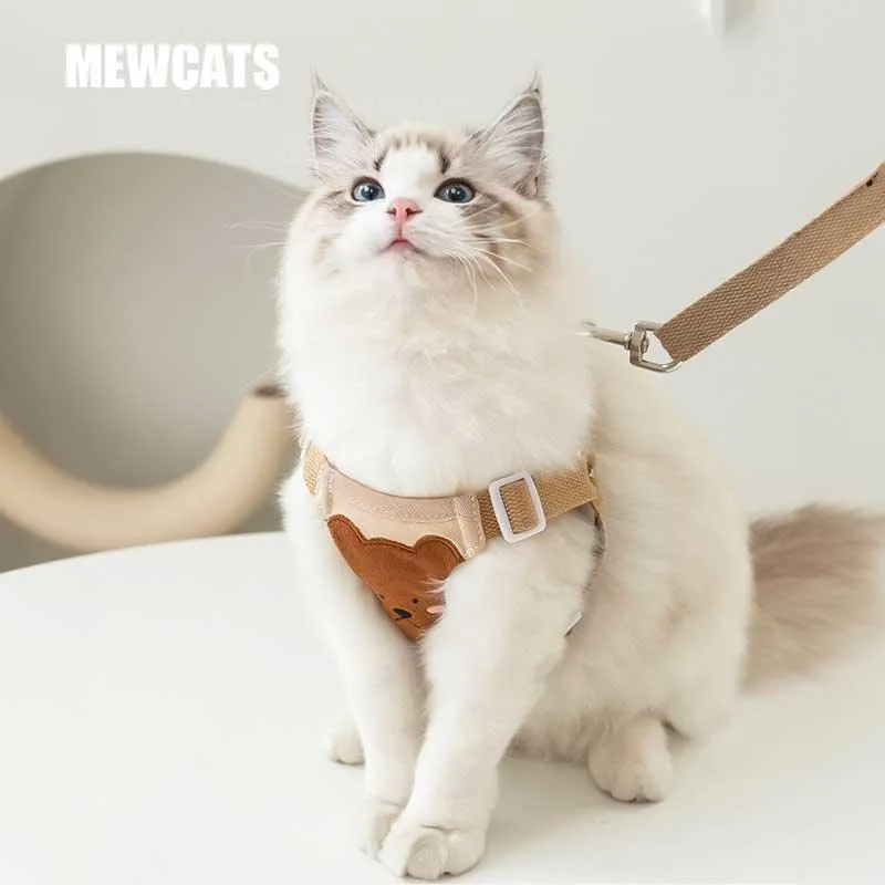 Bear Cat Leash 3 Color Pet Harness