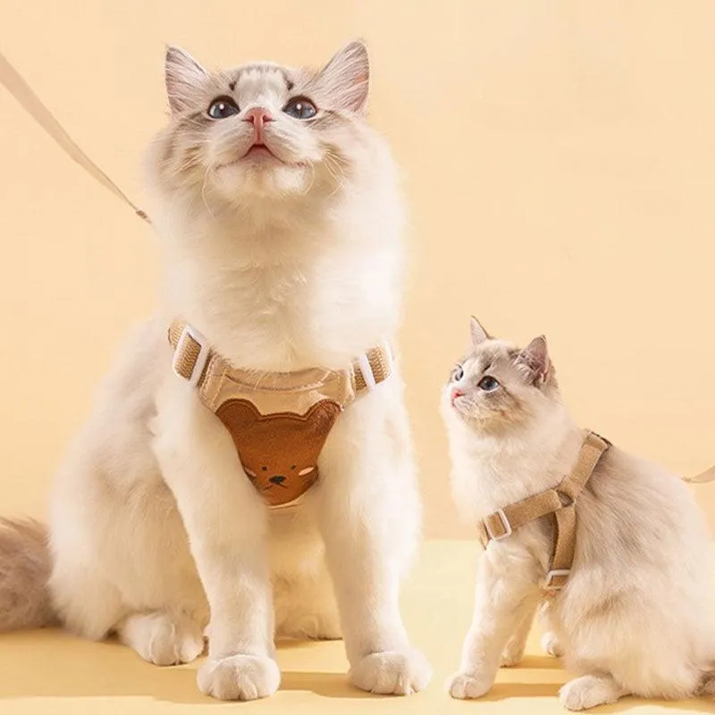 Bear Cat Leash 3 Color Pet Harness
