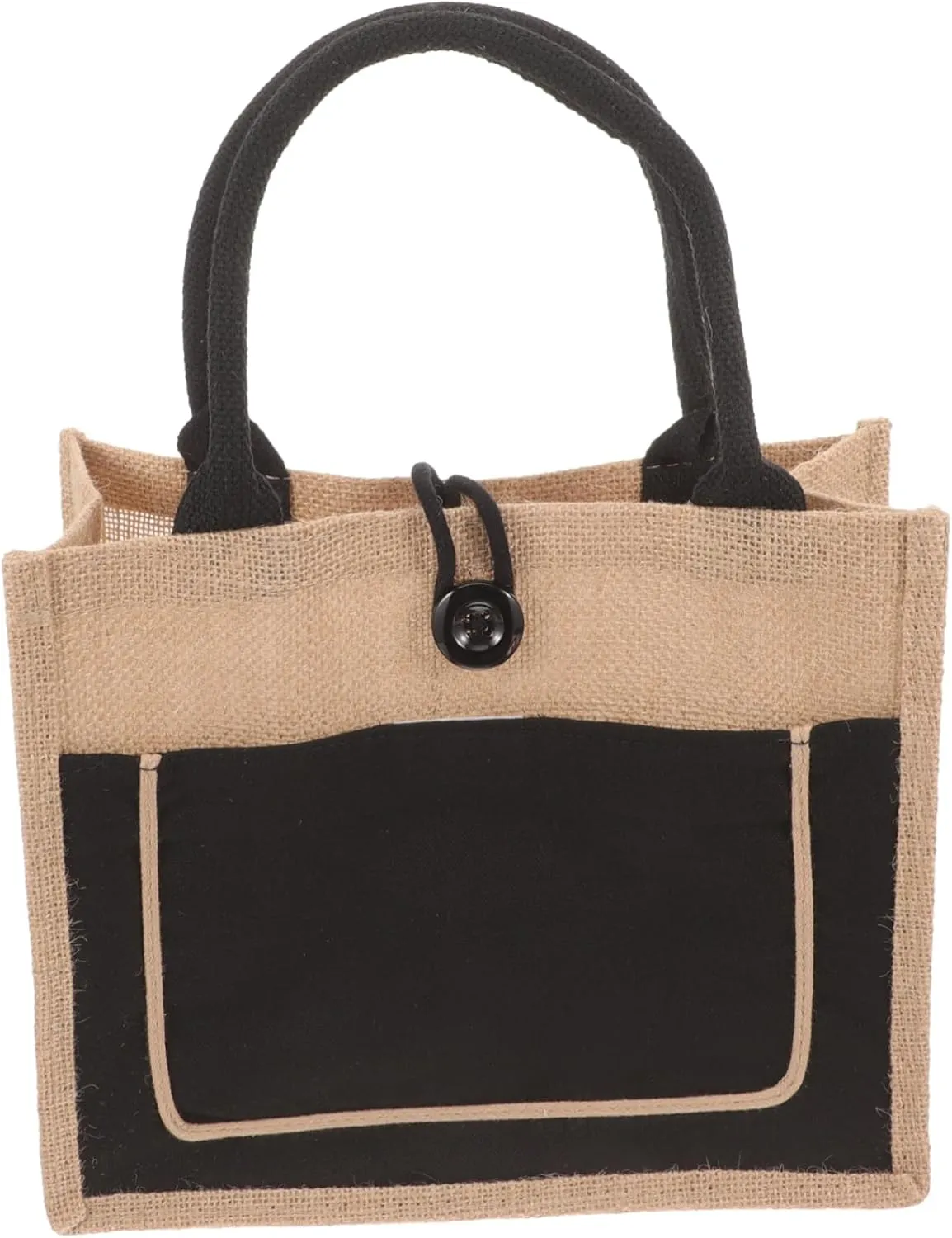 BESPORTBLE Big Burlap Shopping Bag Jute Tote for Everyday Use Waterproof Grocery Carrier Compact and Stylish