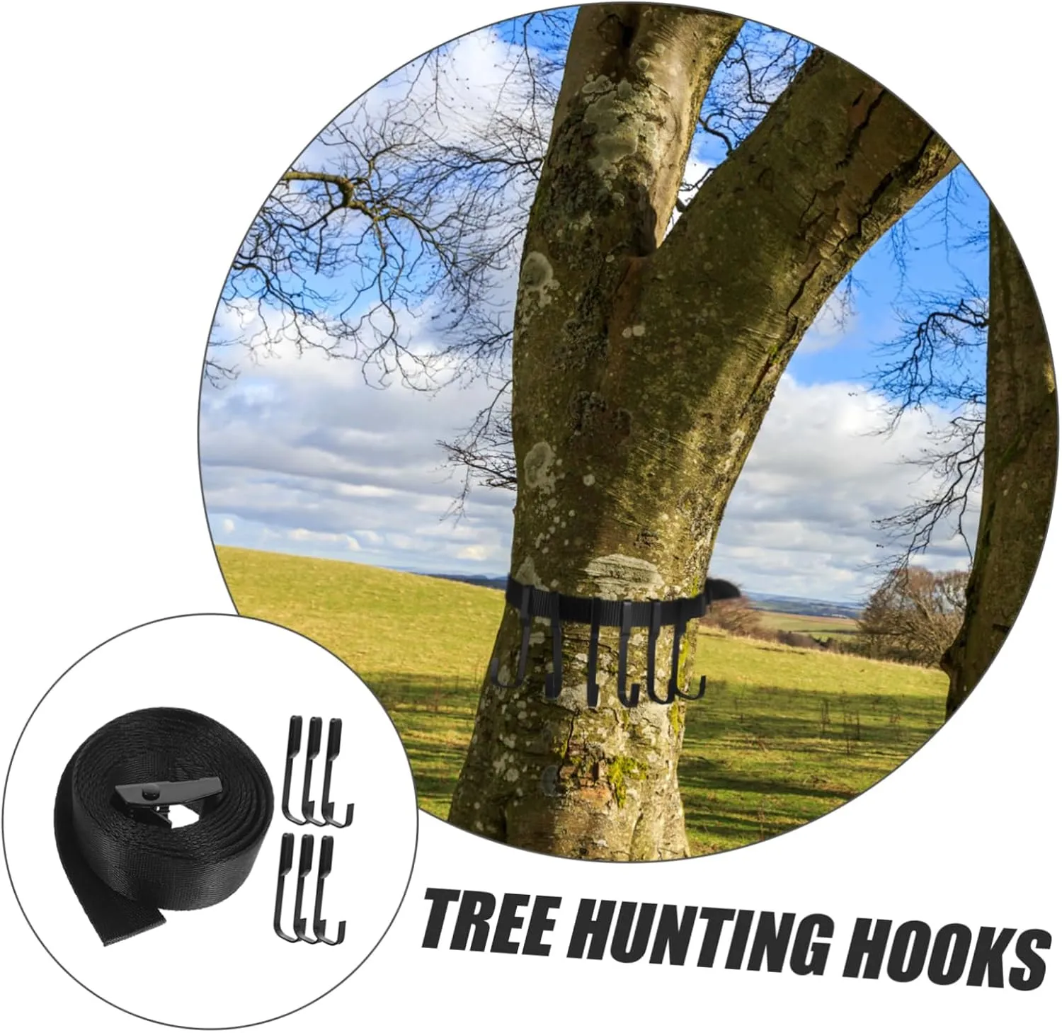 BESPORTBLE Hunting Hook in Tree Hangers Tree Hooks Accessory Holder Hooks Tree Stand Harness Tree Stand Strap Multi