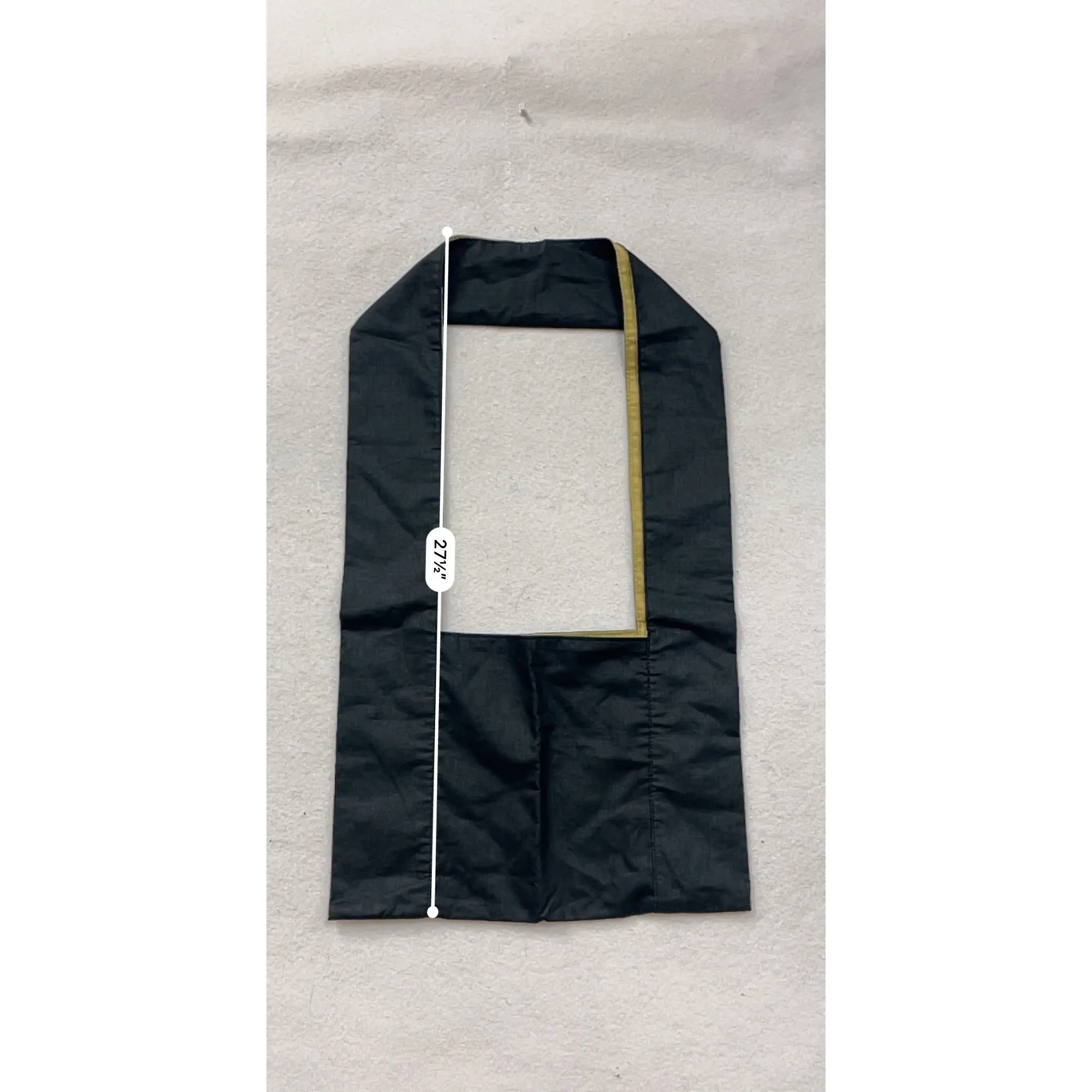 Black & Gold Aveda Tote Bag With Open Center #8249