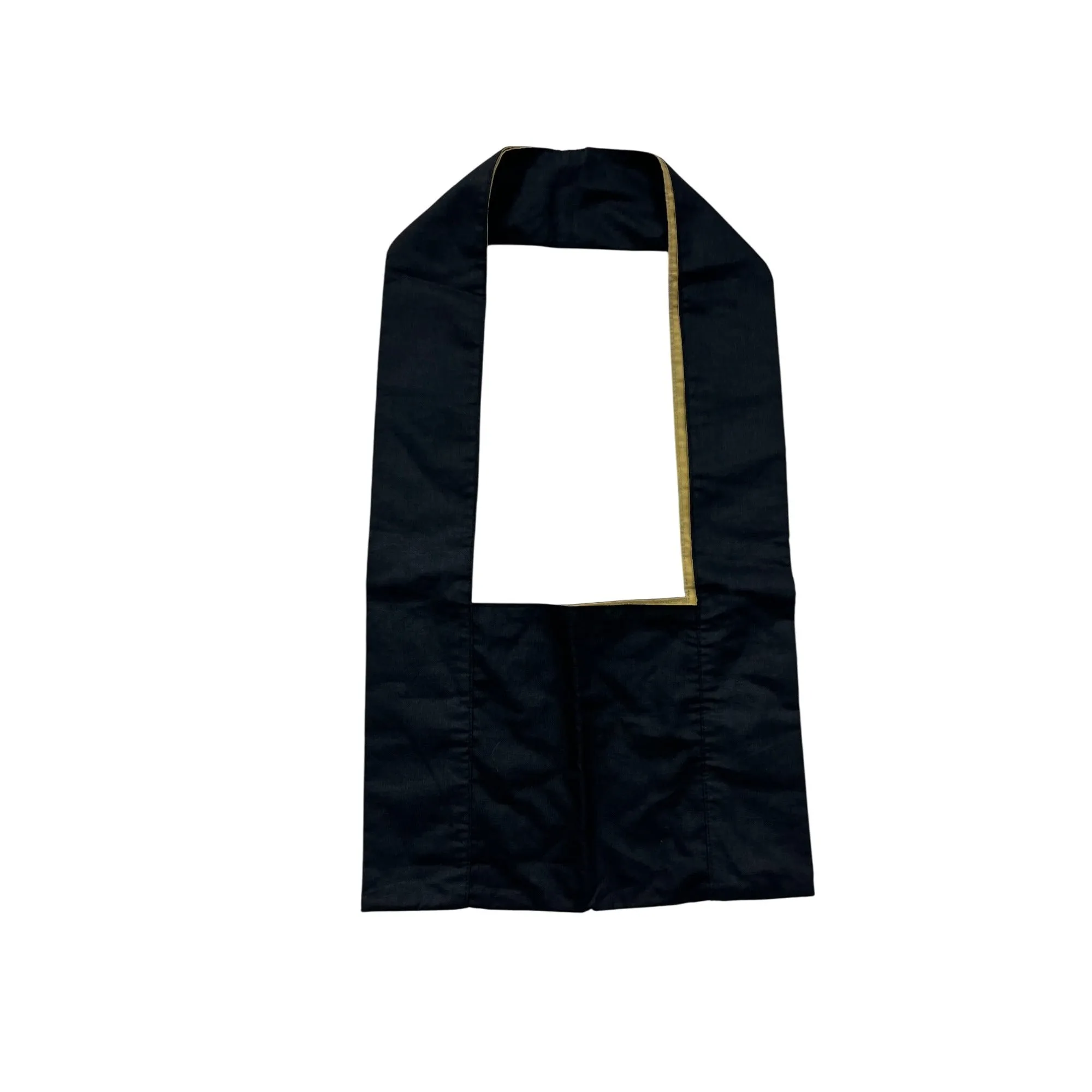 Black & Gold Aveda Tote Bag With Open Center #8249