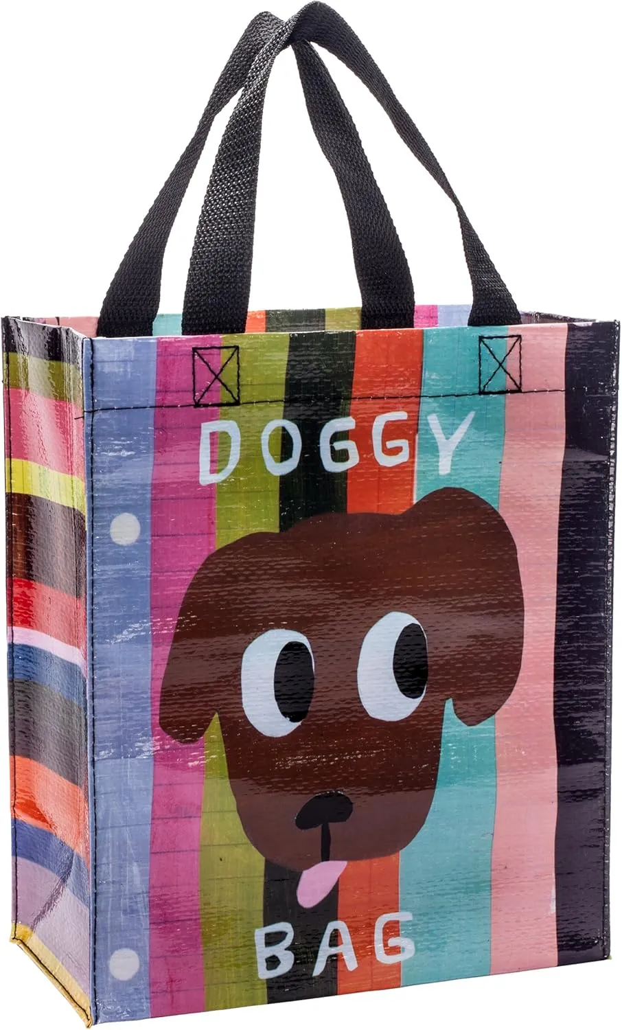 Blue Q Handy Tote ~ Doggy Bag. Reusable lunch sack, gifty, sturdy and easy to clean, made from 95% recycled material, 10"h x 8.5"w x 4.5"d