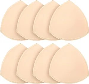 Bra Pad Insert,Removable Sport Bra Cup Triangle Breathable & Reusable Bra Pad for Yoga Bra,Swimsuits,Bikini