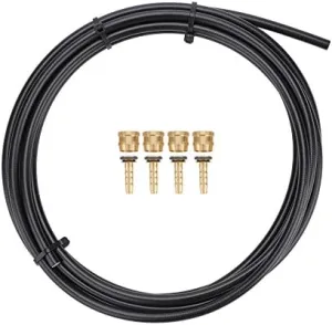 Brake Hose Kit,Including Hydraulic Brake Oil Tube and 4Pcs Olive and Connector Inserts for Mountain Replacement
