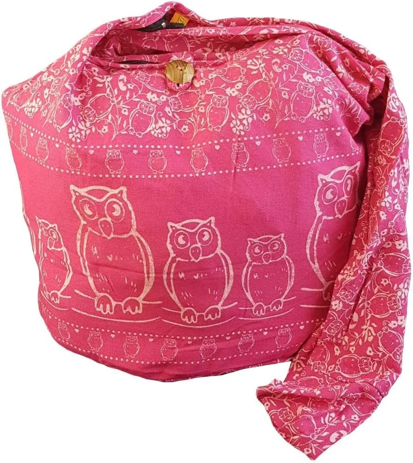 BTP! Owl Hippie Boho Sling Crossbody Bag Shoulder Messenger Purse Large