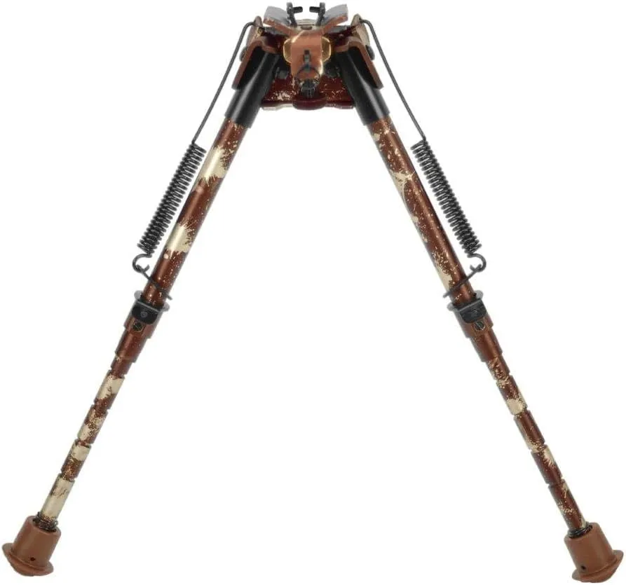 Caldwell Camo XLA Pivot Bipod with Adjustable Notched Legs and Slim Folding Design for Easy Transport, Rifle Stability, and Target Shooting