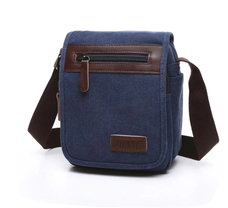 Canvas Messenger Bag - Small/Medium