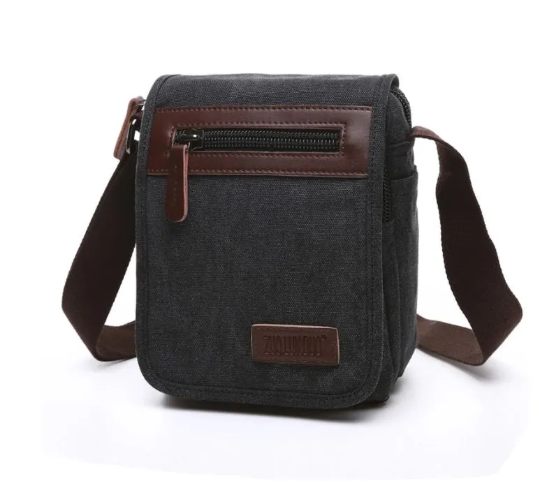 Canvas Messenger Bag - Small/Medium