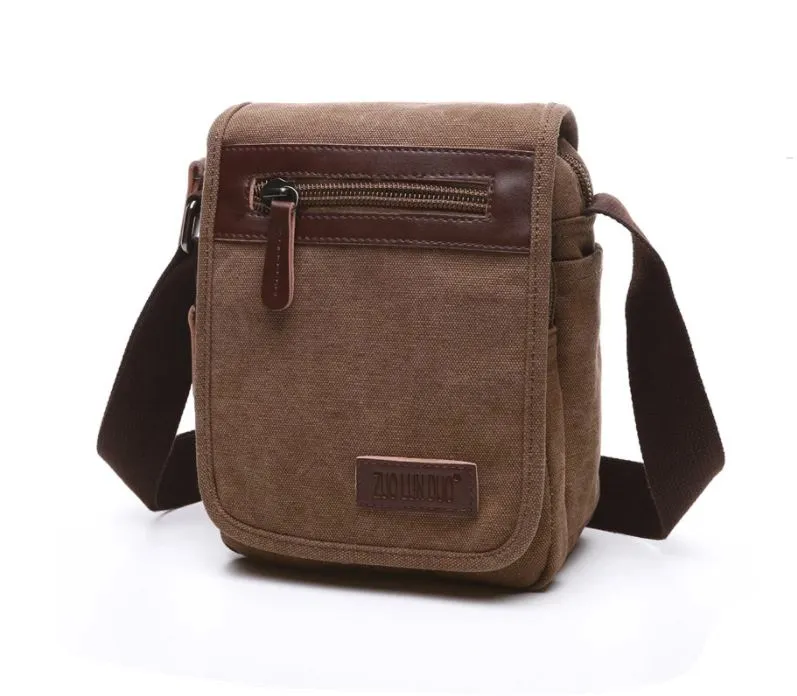 Canvas Messenger Bag - Small/Medium