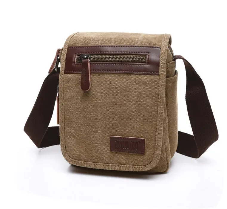 Canvas Messenger Bag - Small/Medium