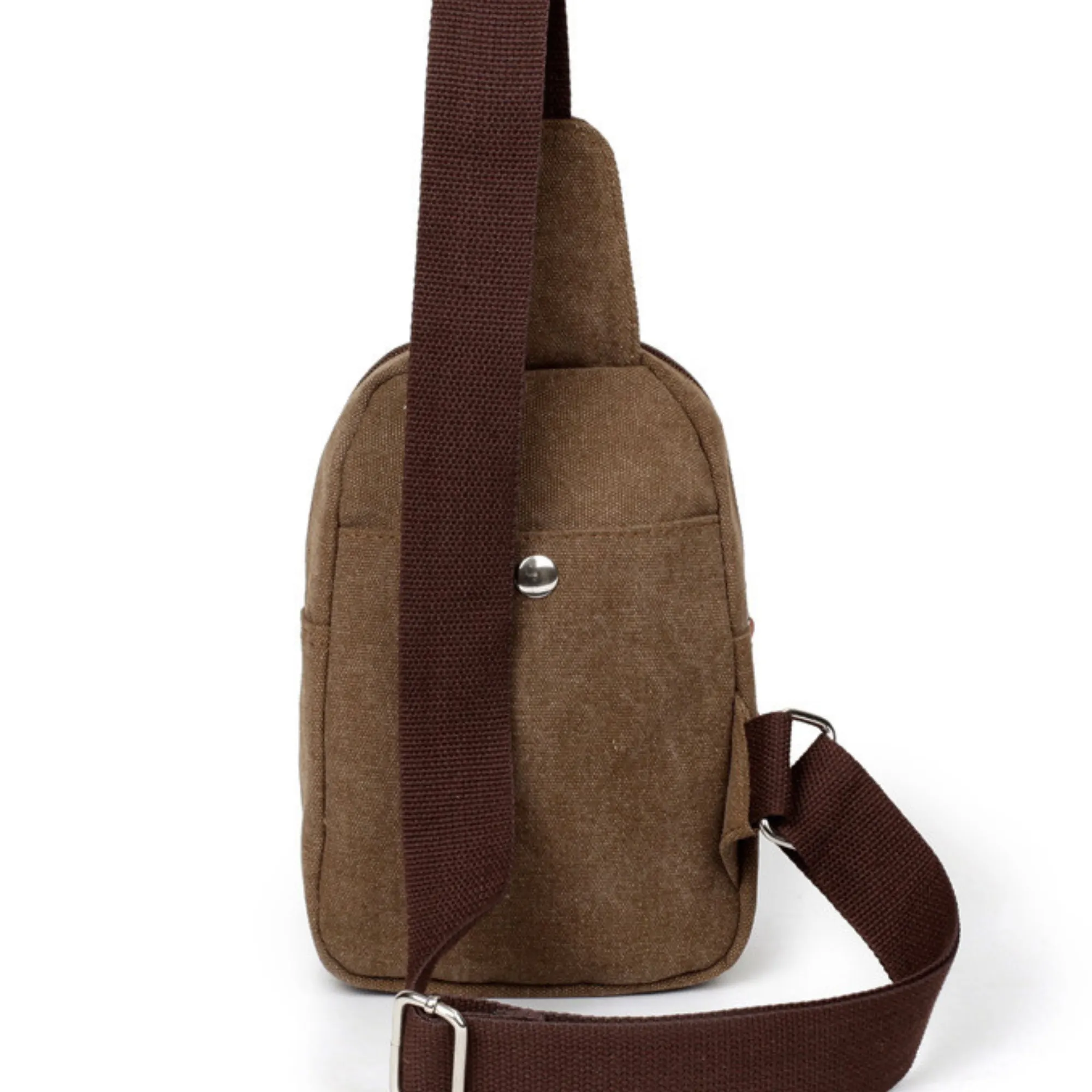 Canvas Messenger Travel Sling Chest Bag – For Men &amp; Women