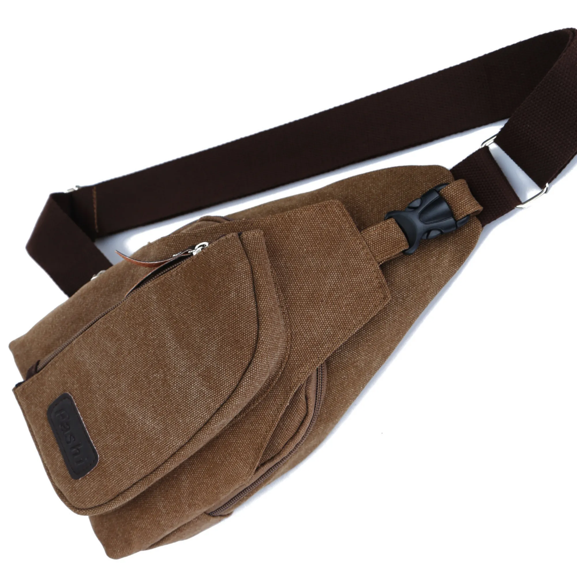 Canvas Sling Satchel Bag – Cross Body Chest and Messenger Bag
