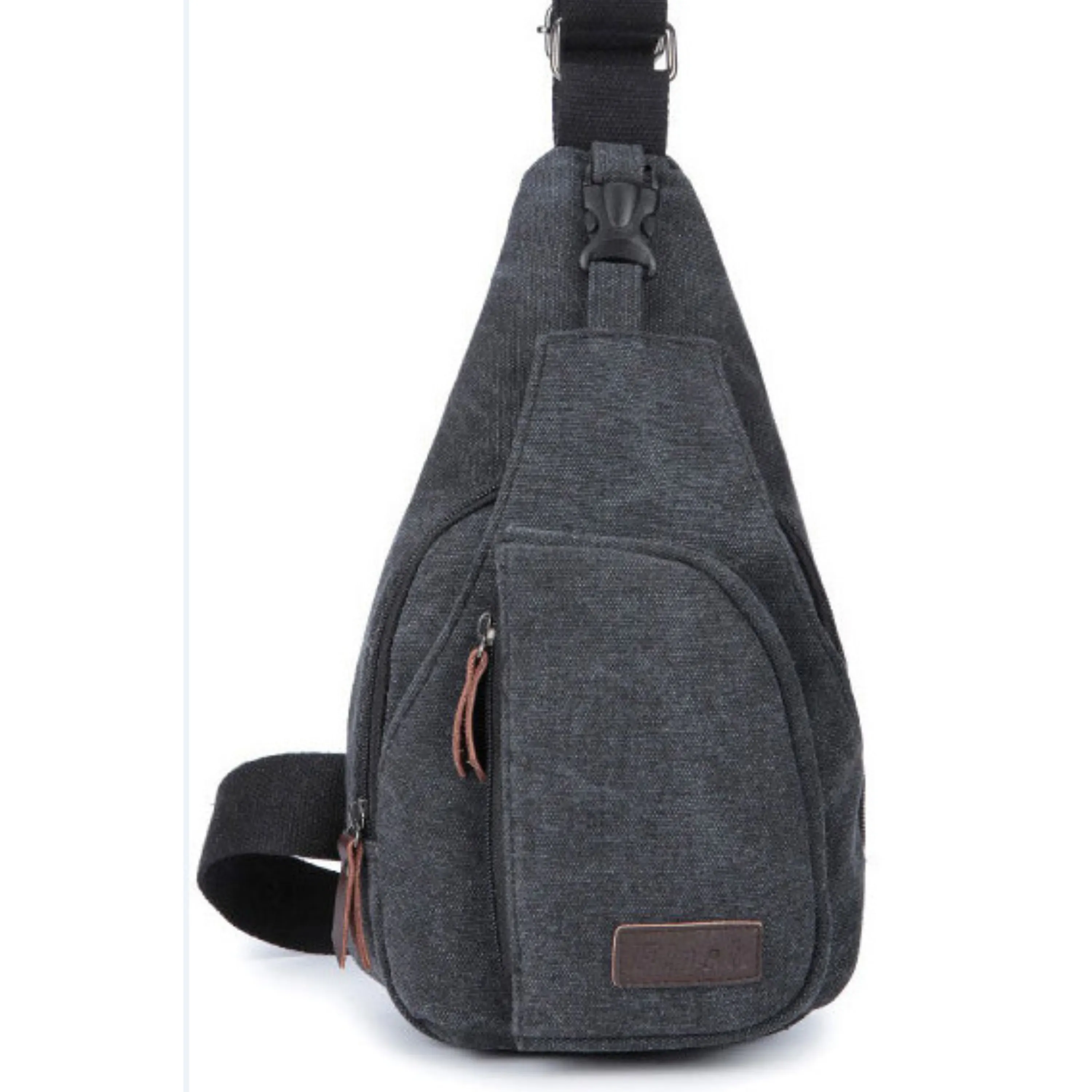 Canvas Sling Satchel Bag – Cross Body Chest and Messenger Bag