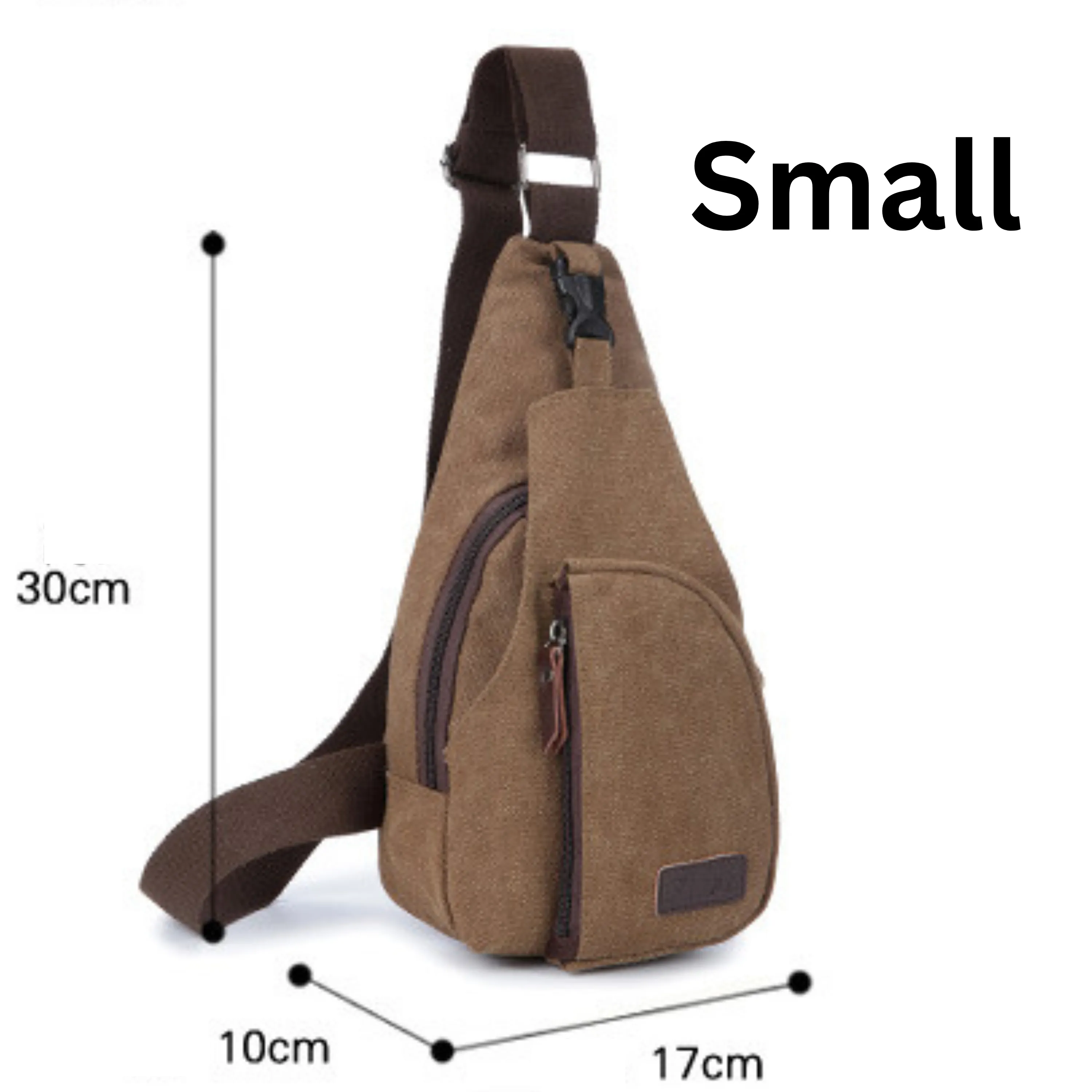 Canvas Sling Satchel Bag – Cross Body Chest and Messenger Bag