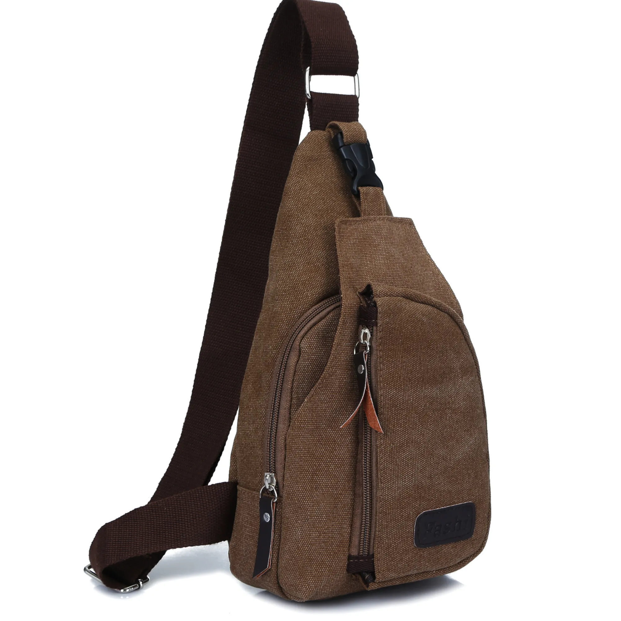 Canvas Sling Satchel Bag – Cross Body Chest and Messenger Bag