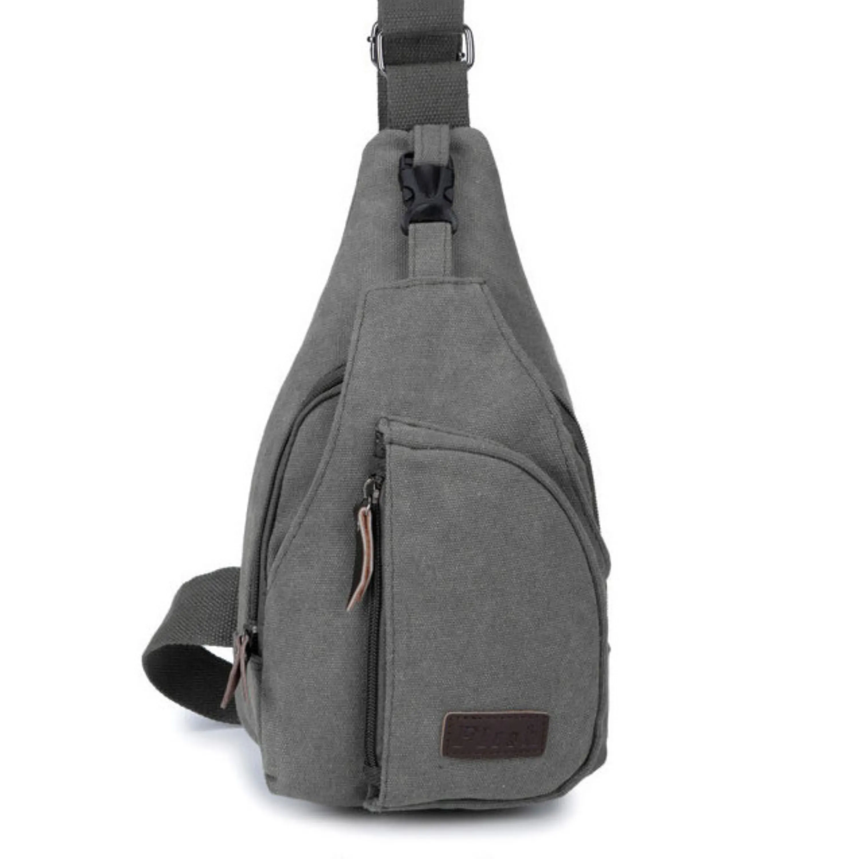 Canvas Sling Satchel Bag – Cross Body Chest and Messenger Bag