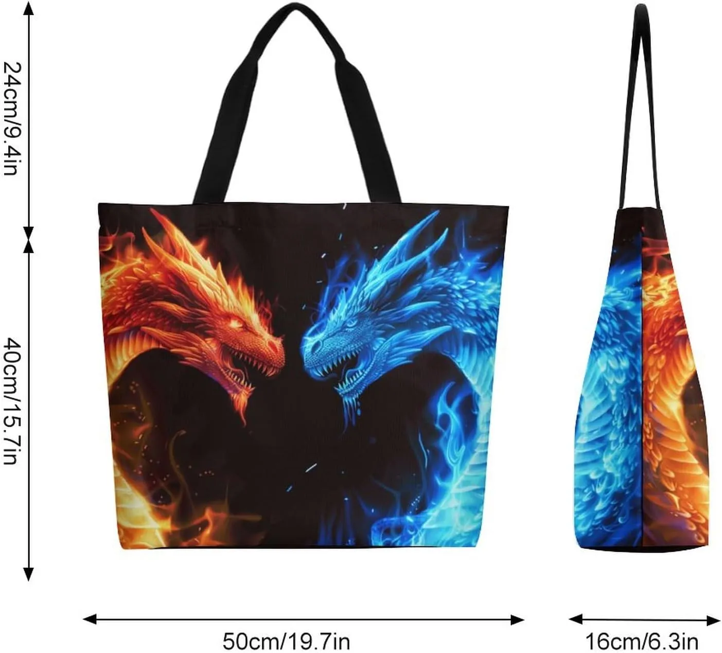 Canvas Tote Bag Large Women Casual Shoulder Bag Handbag Reusable Beach Shopping Grocery Bag For Outdoors