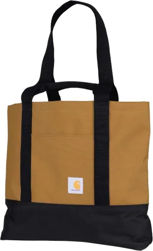 Carhartt Classic Vertical Open Tote Bag, Durable Water Repellent Material W/Hand and Shoulder Straps