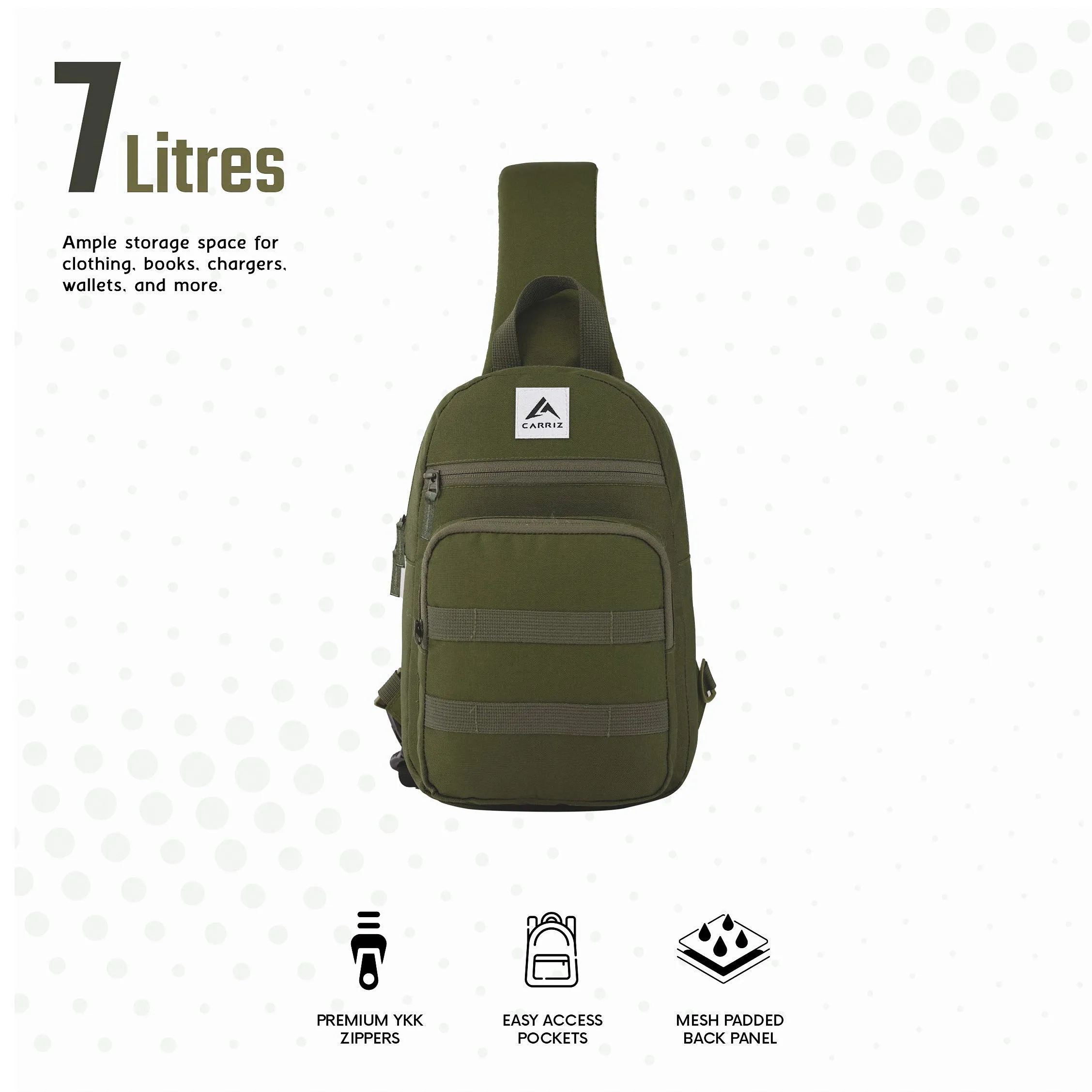 Carriz-Crossbody Backpack-CRB03-OLIVEGREEN