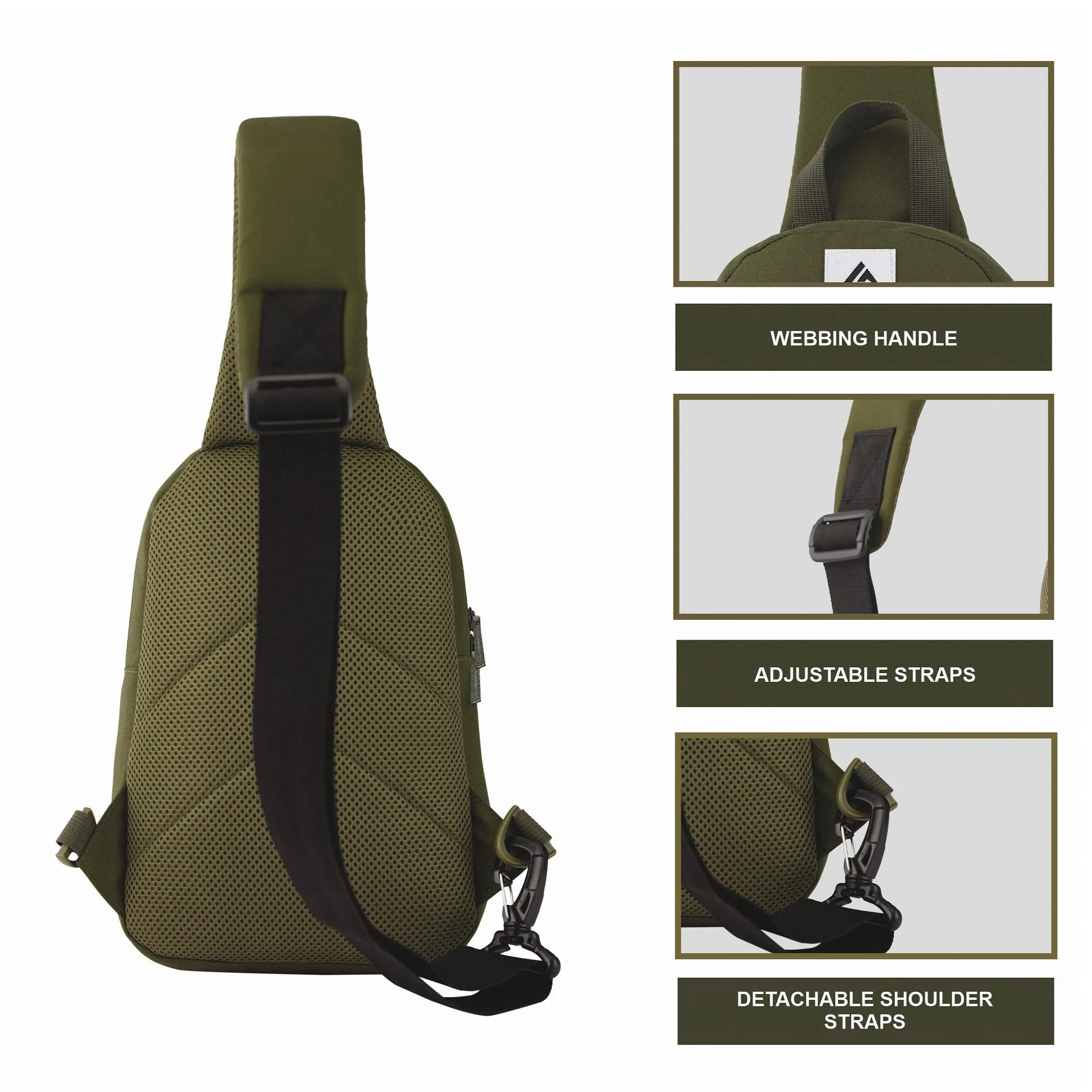 Carriz-Crossbody Backpack-CRB03-OLIVEGREEN