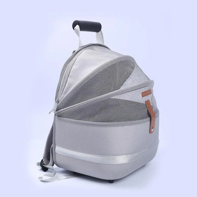 Cat Carrier Bag Portable White Travel Backpack