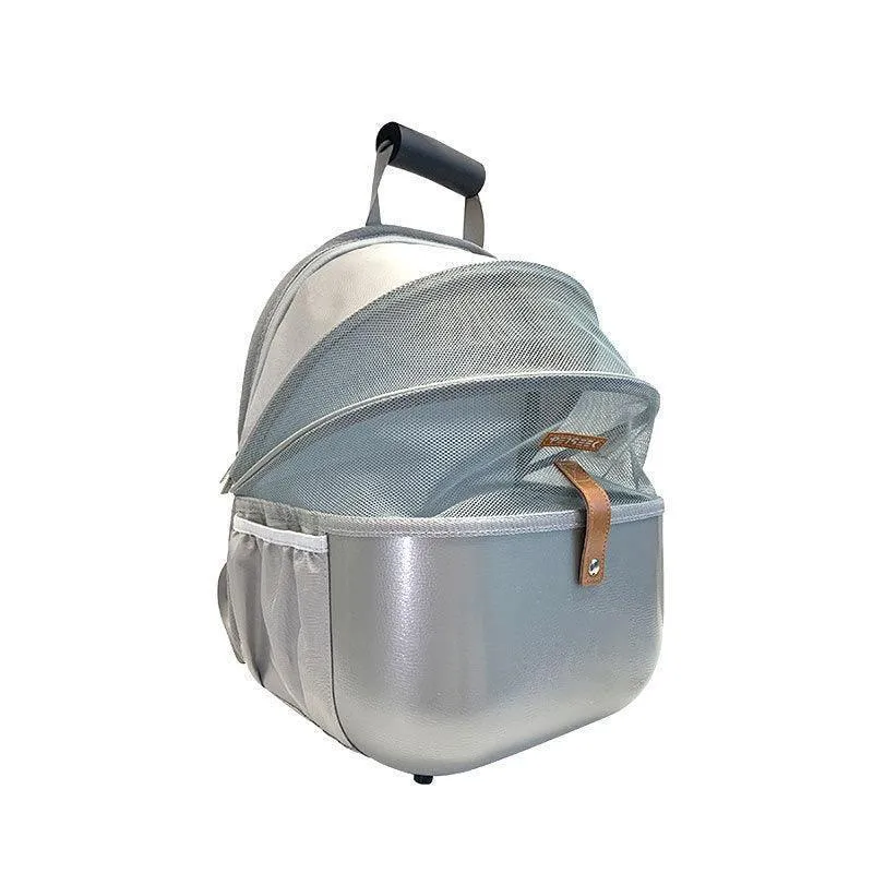 Cat Carrier Bag Portable White Travel Backpack