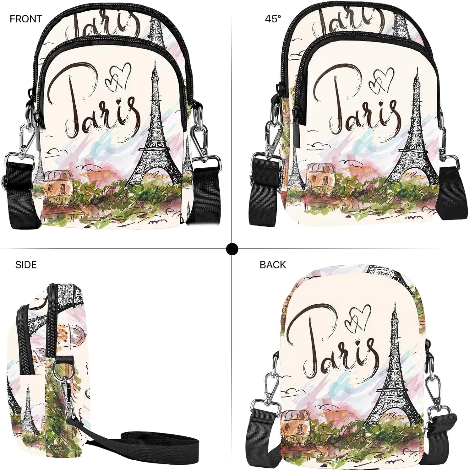Cell Phone Purse Women Crossbody Bag Sling Bag with Adjustable Strap Waterproof Travel Casual Shoulder Bag