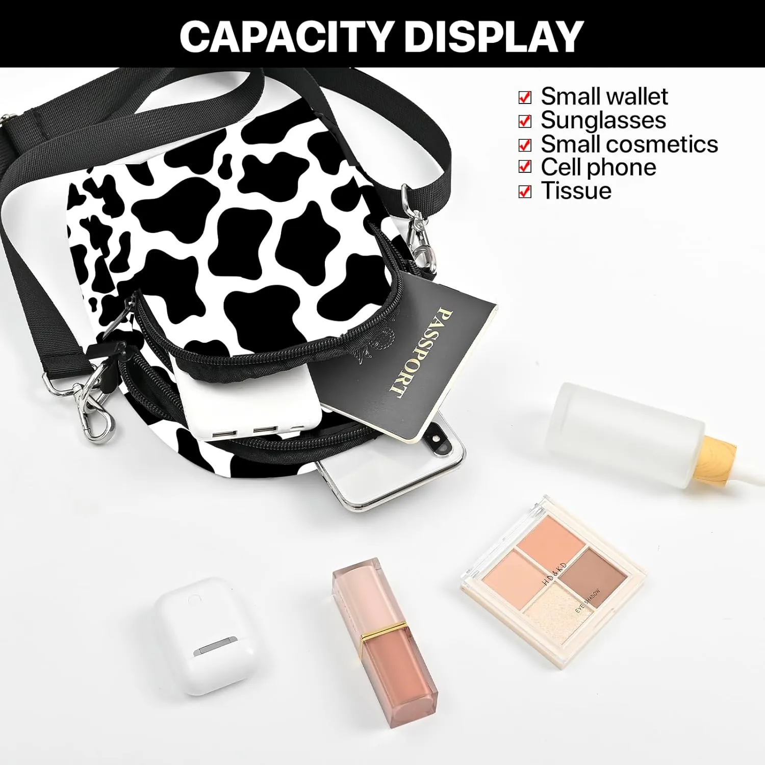 Cell Phone Purse Women Crossbody Bag Sling Bag with Adjustable Strap Waterproof Travel Casual Shoulder Bag