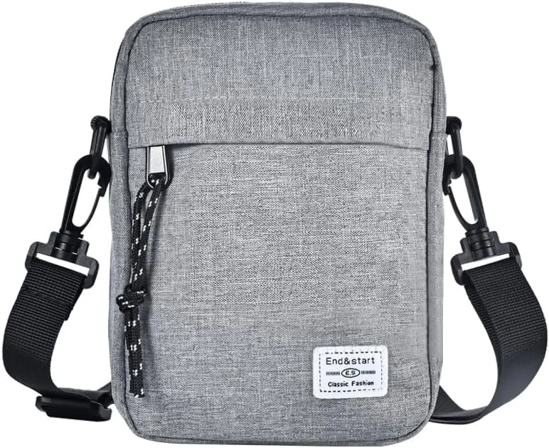 Cell Phone Shoulder Bag Men, Waterproof Crossbody Sling Purse Messenger Holster