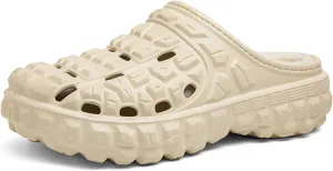 CERYTHRINA Men's Women's Lined Clog Breathable Mesh Lining Indoor Outdoor Walking Garden Clogs Winter Slippers