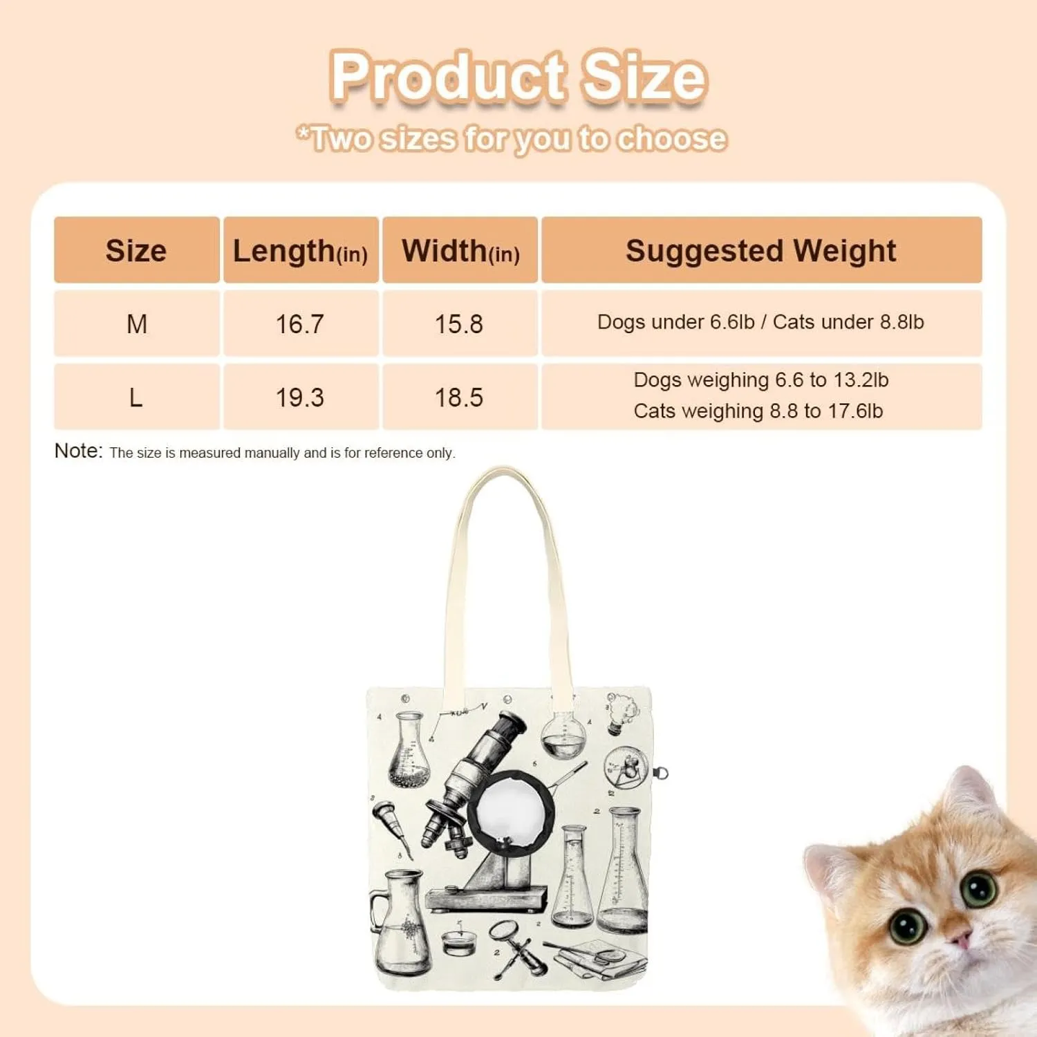 _Chemistry Scientific Education Elements (2) Cat Out Bag, Hands Free Show Head Cat Sling Carrier, Cat Restrainer Shoulder Bag for Outdoor Travel