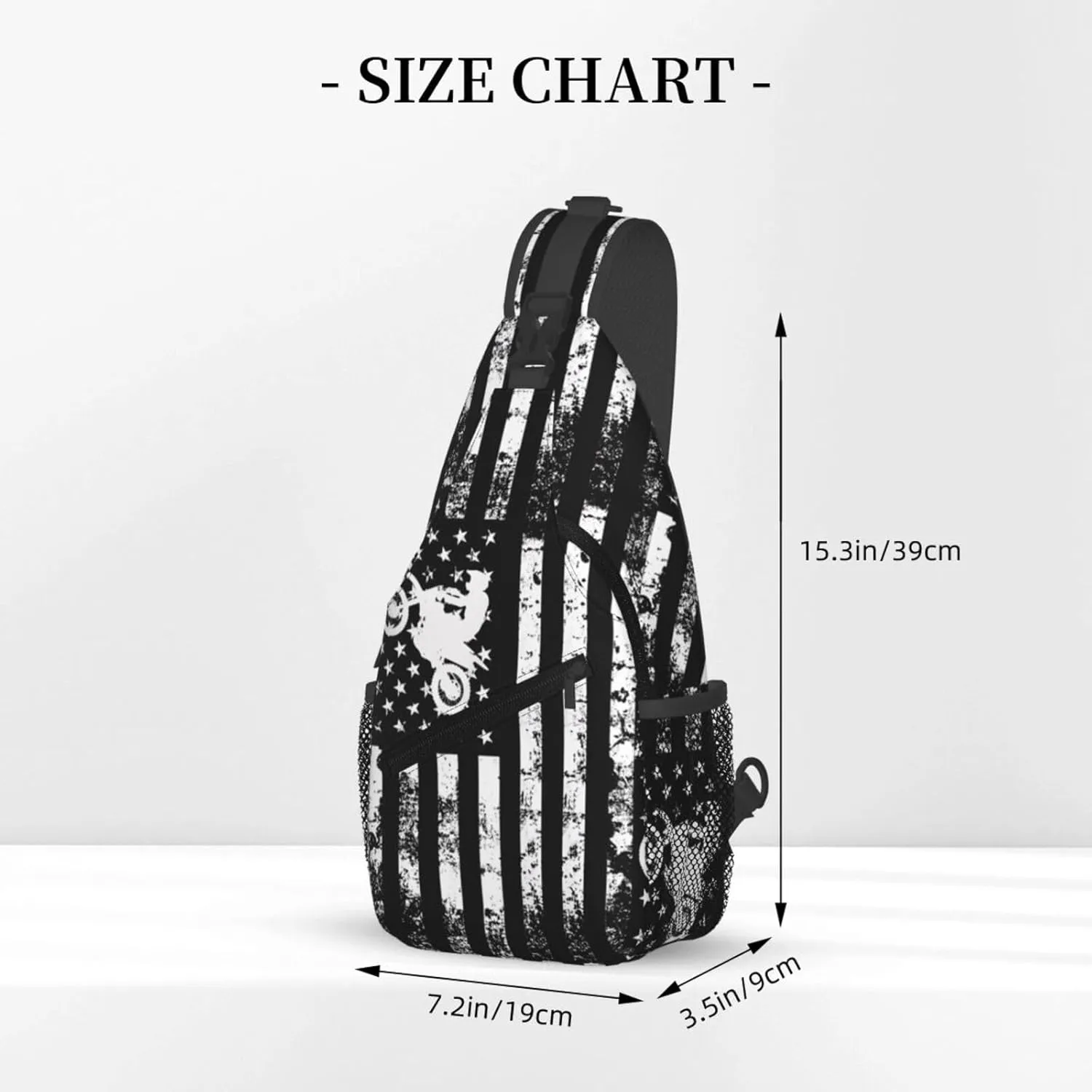 Chest Sling Bag Crossbody Shoulder Backpack Bag Gym Cycling Travel Hiking Daypack Cross Bag