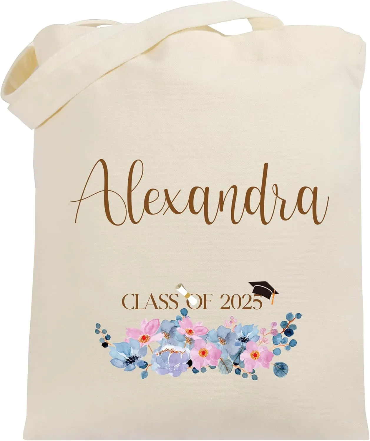 Class of 2025 Graduation Gifts Custom Tote Bag for Graduates Personalized Canvas Bag Graduation Gifts for Her