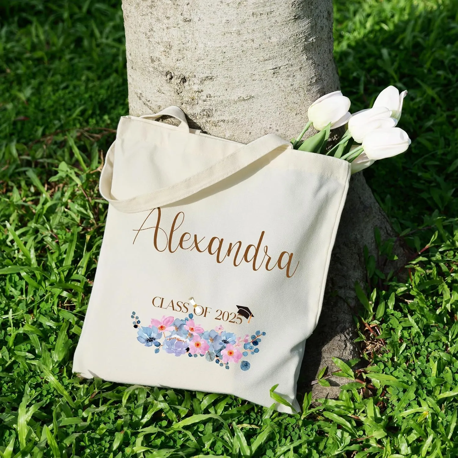 Class of 2025 Graduation Gifts Custom Tote Bag for Graduates Personalized Canvas Bag Graduation Gifts for Her