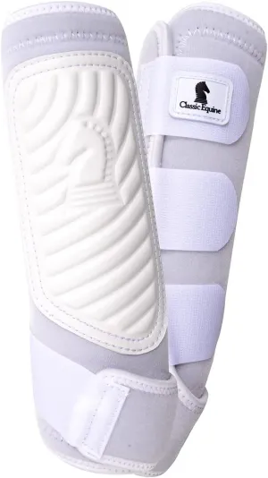 Classic Equine Classic Fit Boot Hind, Color: White, Size: M (CF200WHM)