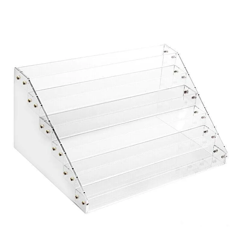 Clear Acrylic Nail Polish Rack Holder Stand Makeup Organizer Lipstick Display Au