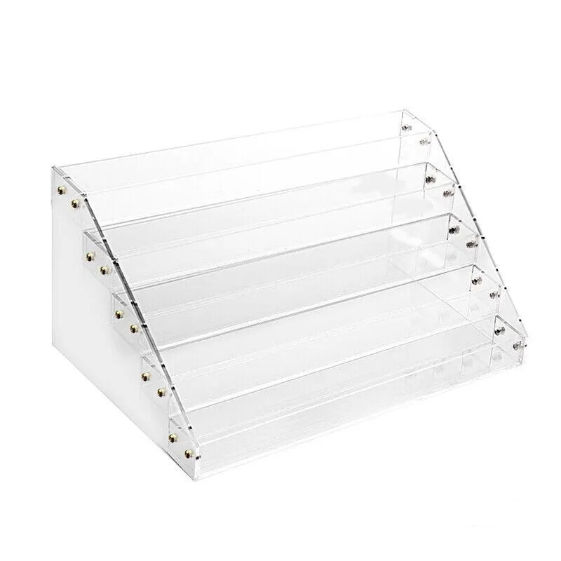 Clear Acrylic Nail Polish Rack Holder Stand Makeup Organizer Lipstick Display Au