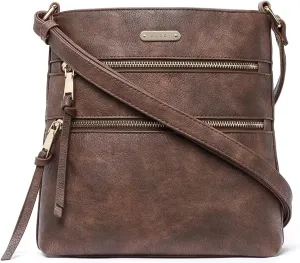 CLUCI Crossbody Purses for Women, Medium Size Zipper Pocket Adjustable Strap, Soft Leather Women's Shoulder Handbags