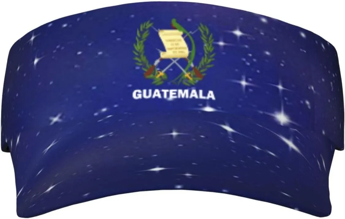 Coat of Arms of Guatemala Flag Unisex Sun Visor Cap - Ultimate UV Protection for Stylish Outdoor Fun Black