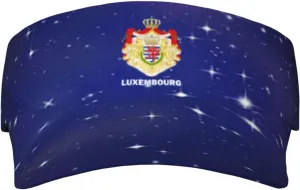 Coat of Arms of Luxembourg Flag Unisex Sun Visor Cap - Ultimate UV Protection for Stylish Outdoor Fun Black