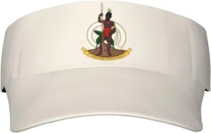 Coat of Arms Vanuatu Adult Sun Visor Cap - UV Protection, Breathable, Adjustable, Sports & Outdoor Hat Black