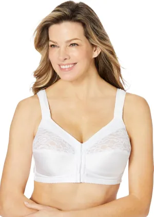 Comfort Choice Women's Plus Size Easy Enhancer Front Close Wireless Posture Bra